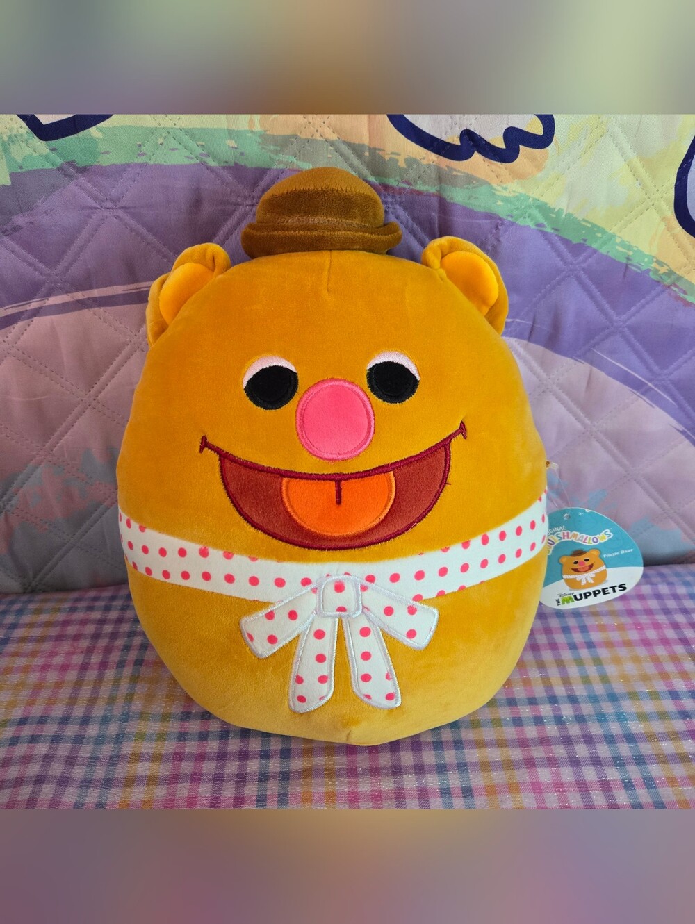 Squishmallows Disney The Muppets Fozzie Bear 10" Plush